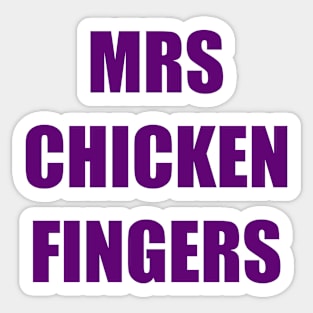 Mrs Chicken Fingers iCarly Penny Tee Sticker